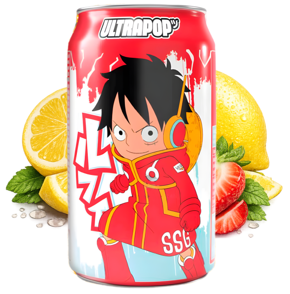 ULTRAPOP - One Piece Luffy Erdbeer-Zitrone JAPAN 330ml